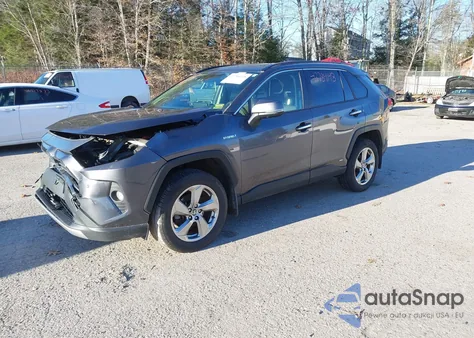 2020 Toyota Rav4 Hybrid Limited из США, поврежденный, VIN JTMDWRFV3LD526711